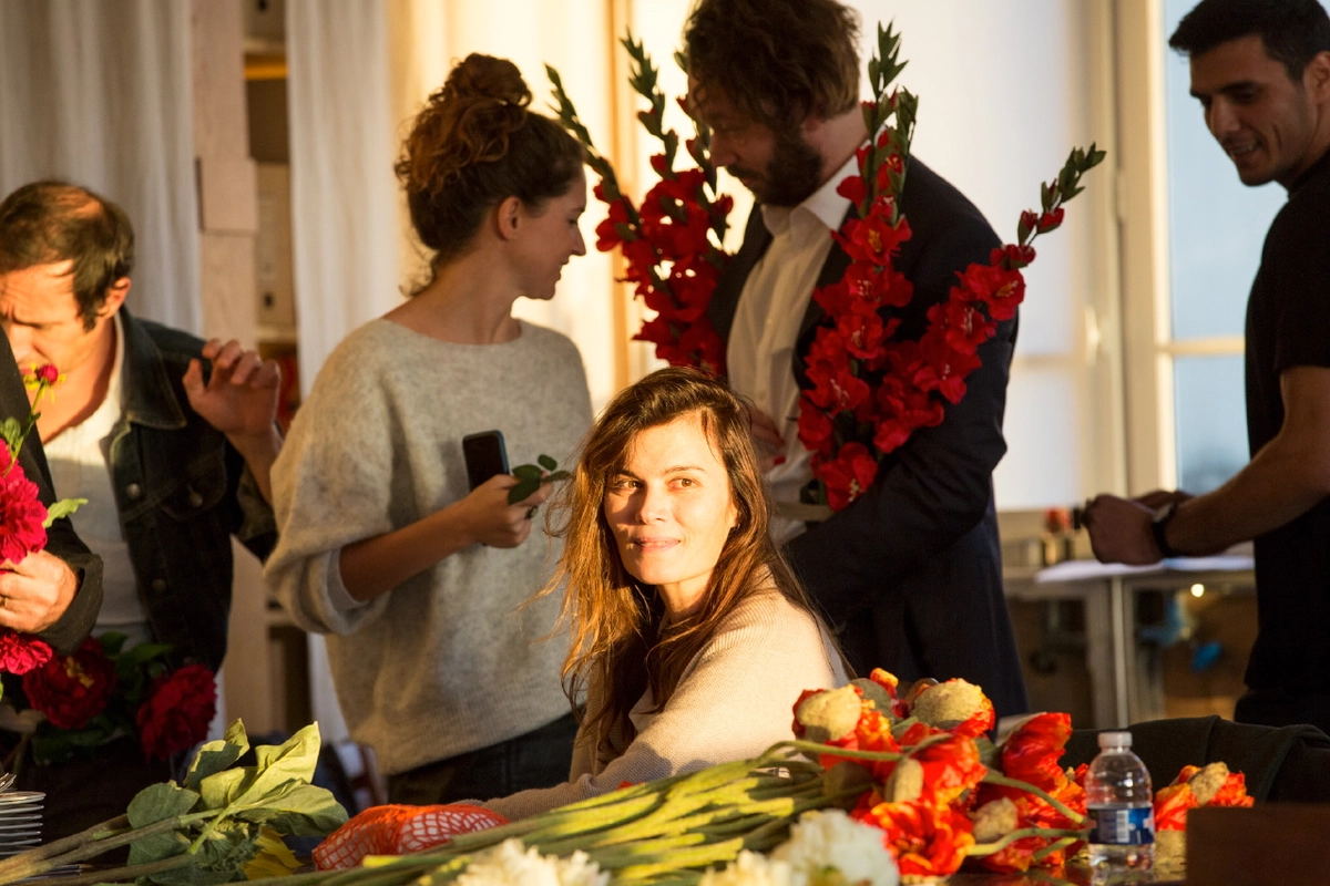 Photos des répétitions du spectacle "Actrice", écrit et mis en scène par Pascal Rambert. 