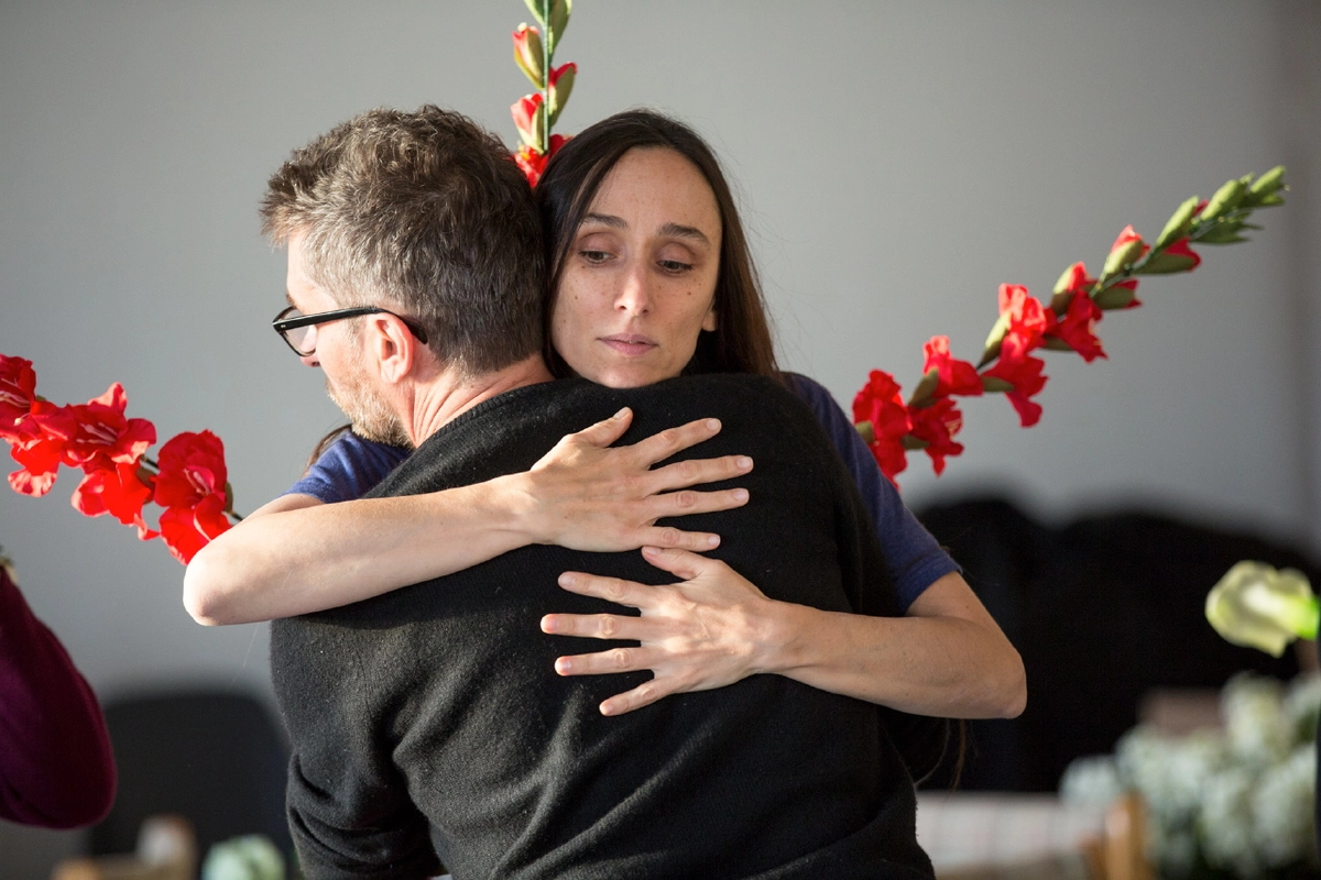Photos des répétitions du spectacle "Actrice", écrit et mis en scène par Pascal Rambert.