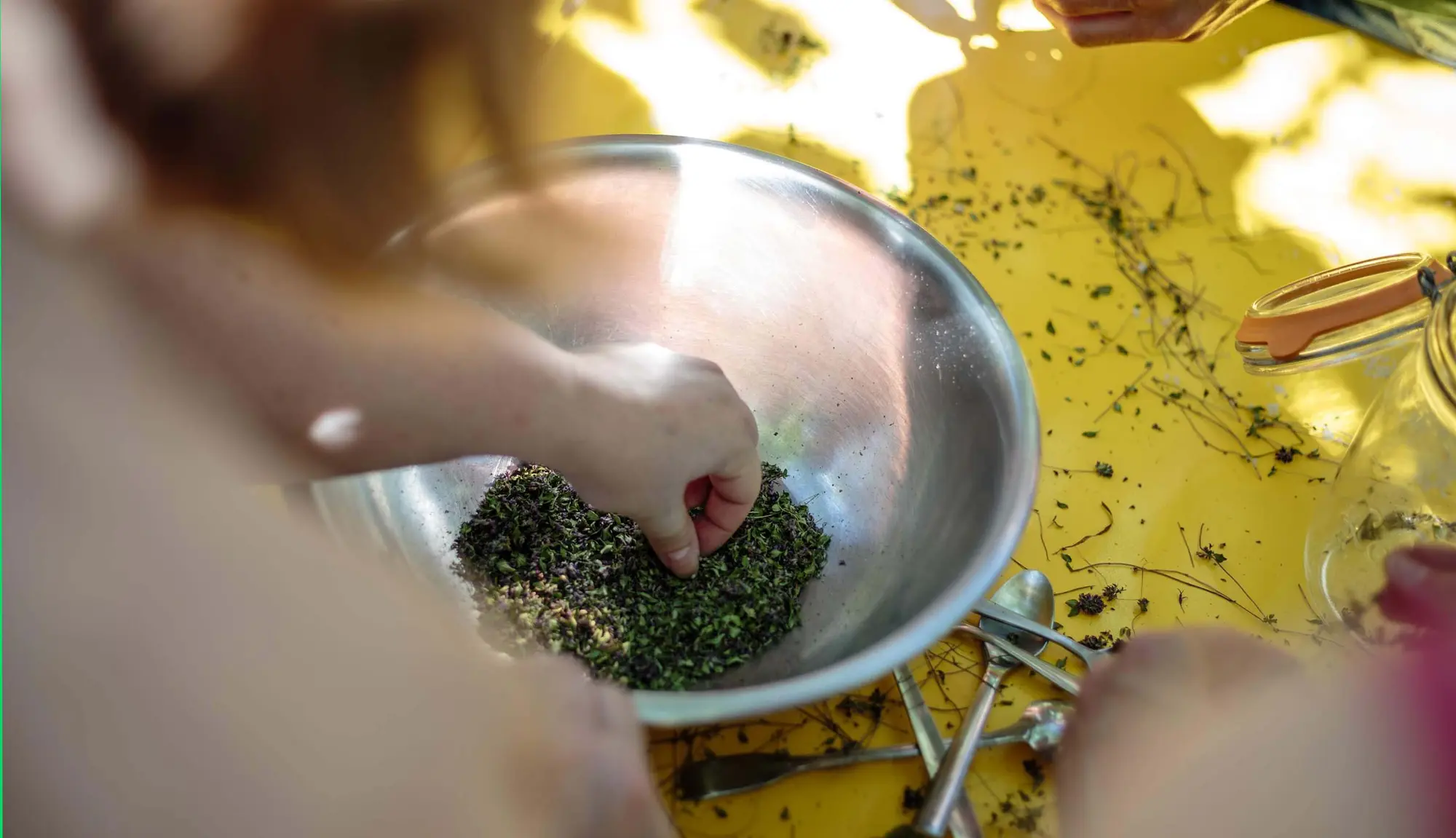 29 juillet - Confection d'un pot de sel aromatisé avec Cécile Billard