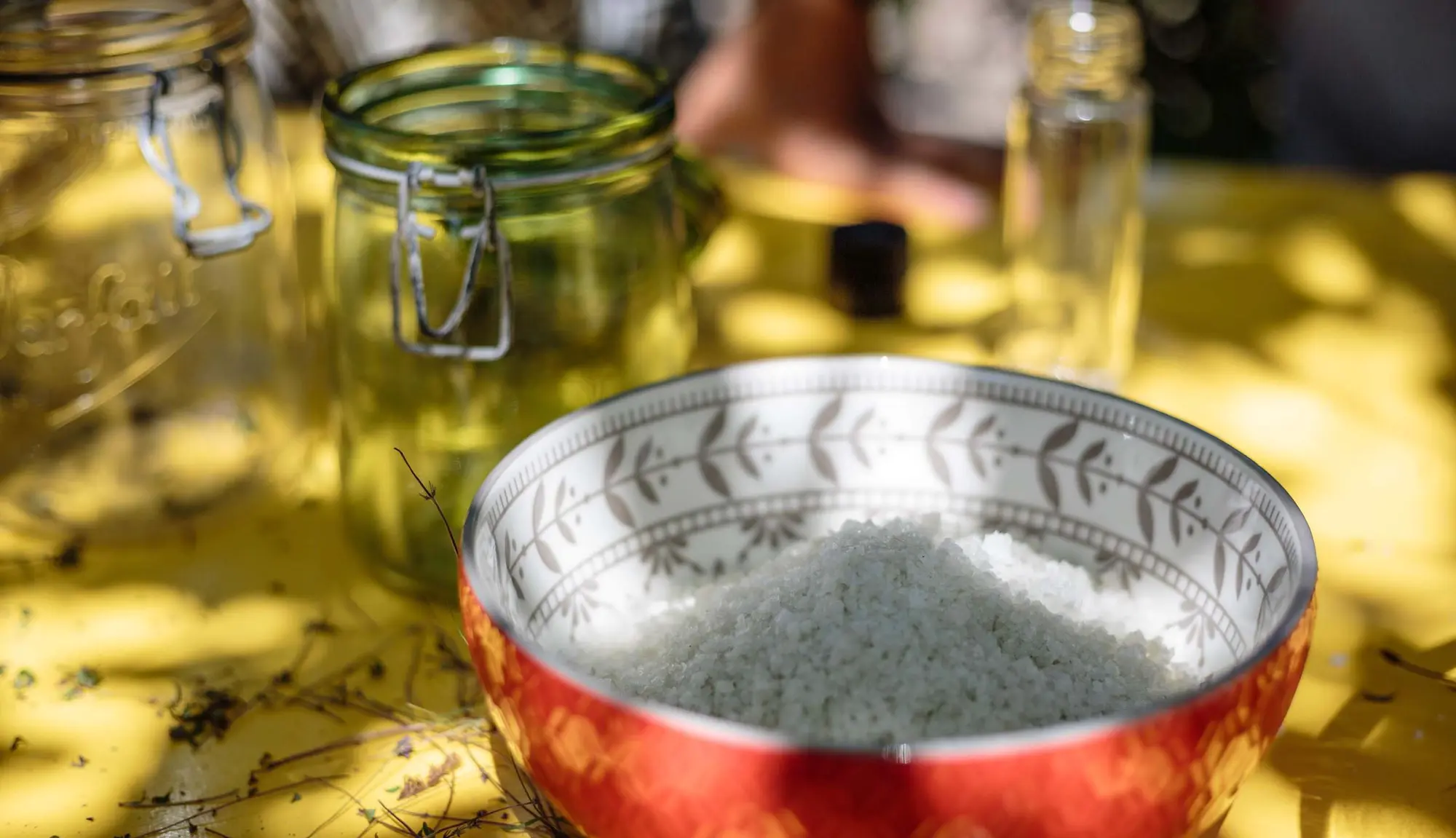 29 juillet - Confection d'un pot de sel aromatisé avec Cécile Billard