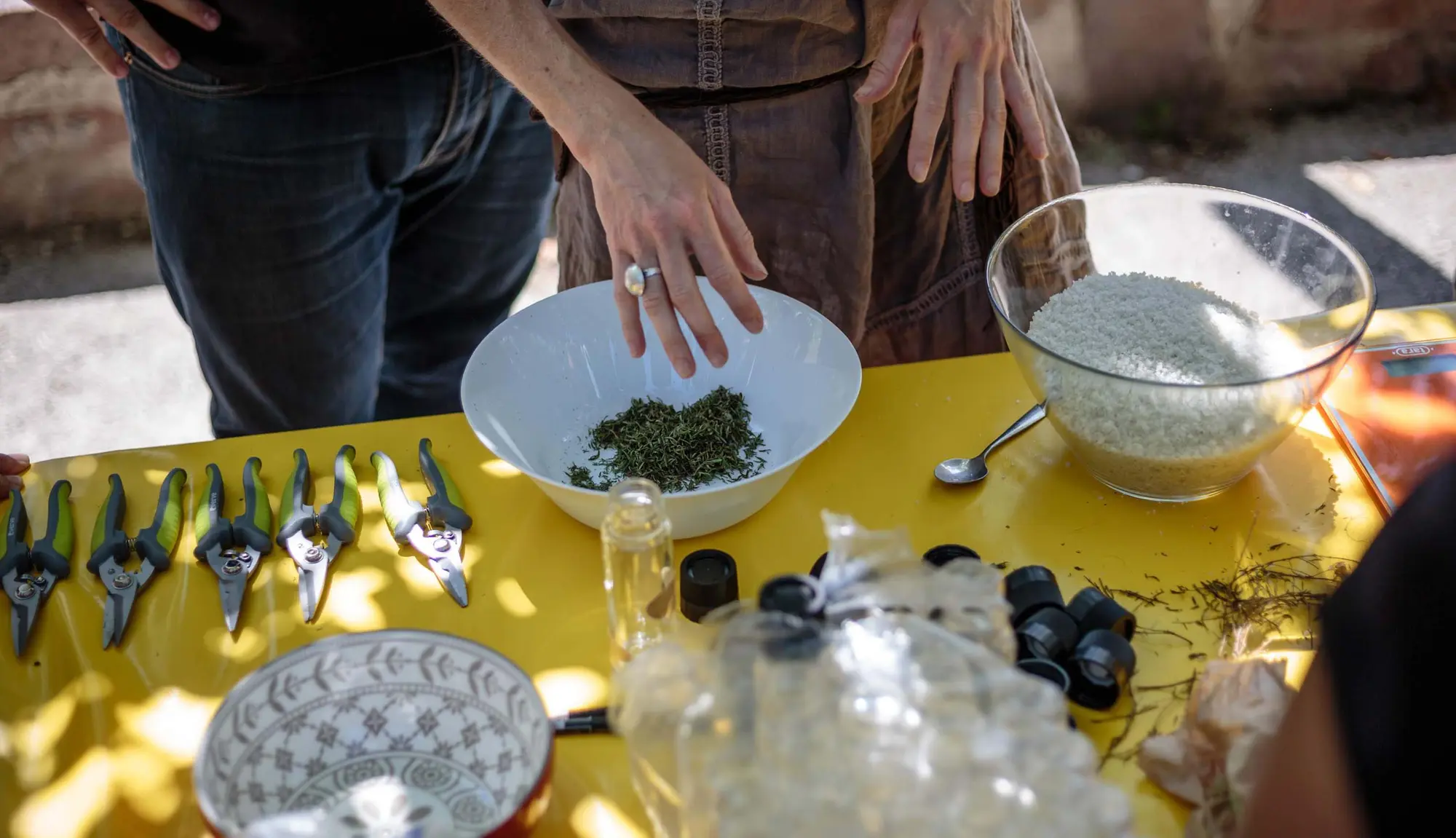 29 juillet - Confection d'un pot de sel aromatisé avec Cécile Billard