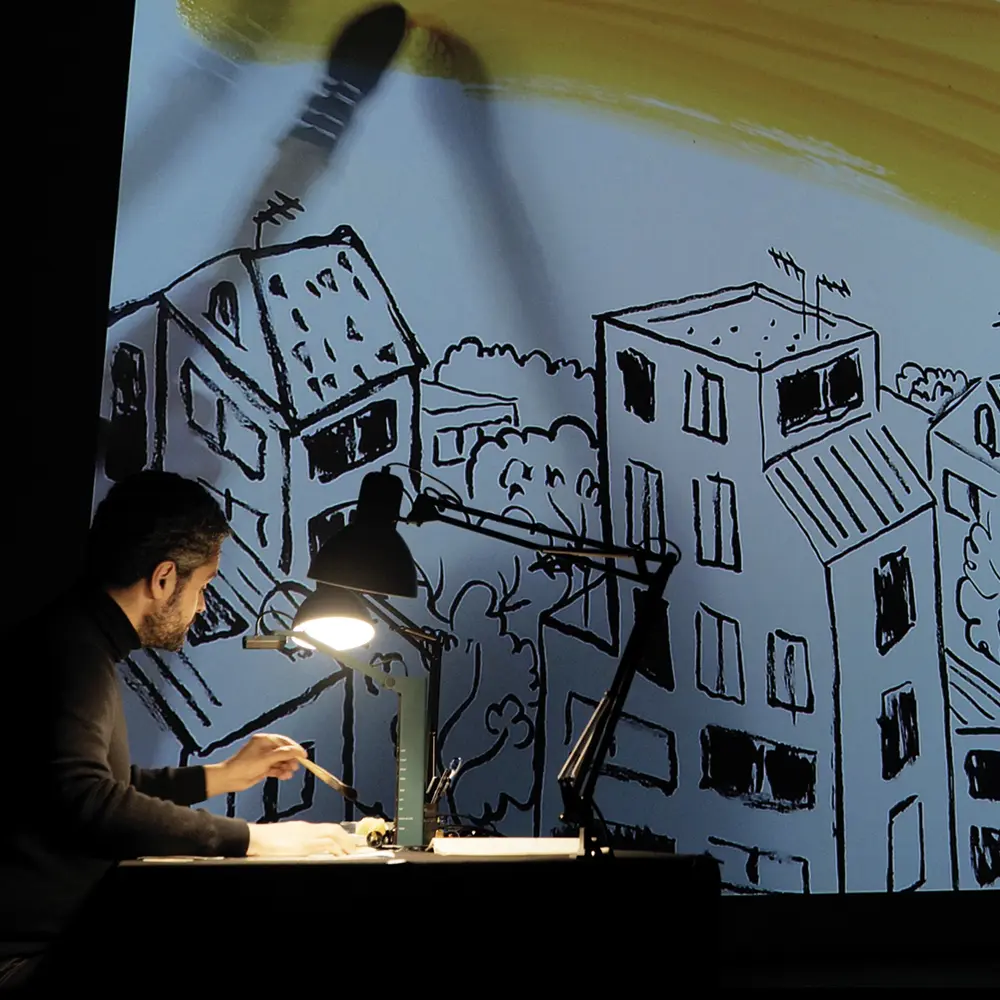 Jean-Chat voit dans le noir par Sabine Zovighian | Nathaniel H’Limi | Grégoire Terrier  au Théâtre Ducourneau d'Agen