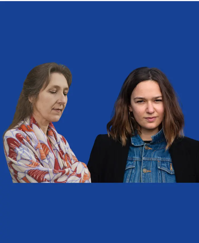 Sur cette image il y a deux personnes, Marie Darrieussecq et Shane Haddad