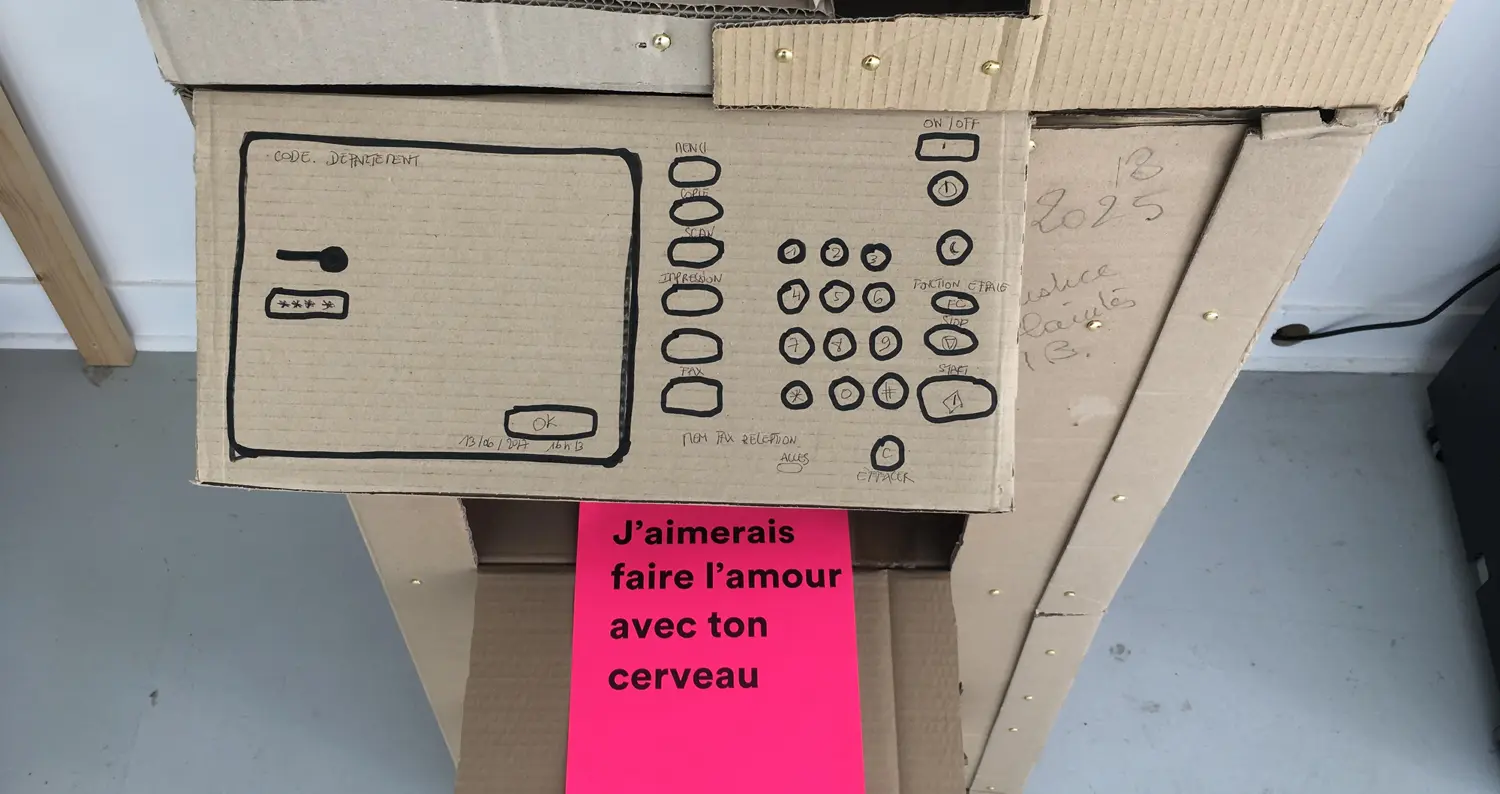 J'aimerais faire l'amour avec ton cerveau, 2018, Ferme du Buisson 