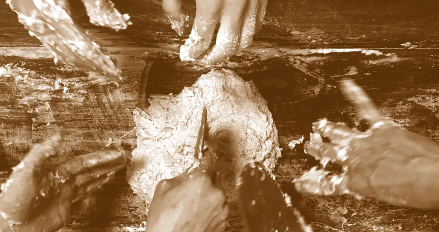 Atelier PAIN COMMUN Pétrissage, 2017, Palais de Tokyo – Paris, production Synesthésie