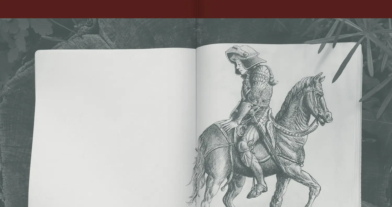 études pour figures de tarots, encre de chine sur carnet