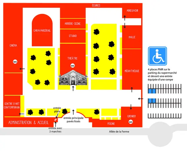 Plan d'accessibilité - La Ferme du Buisson