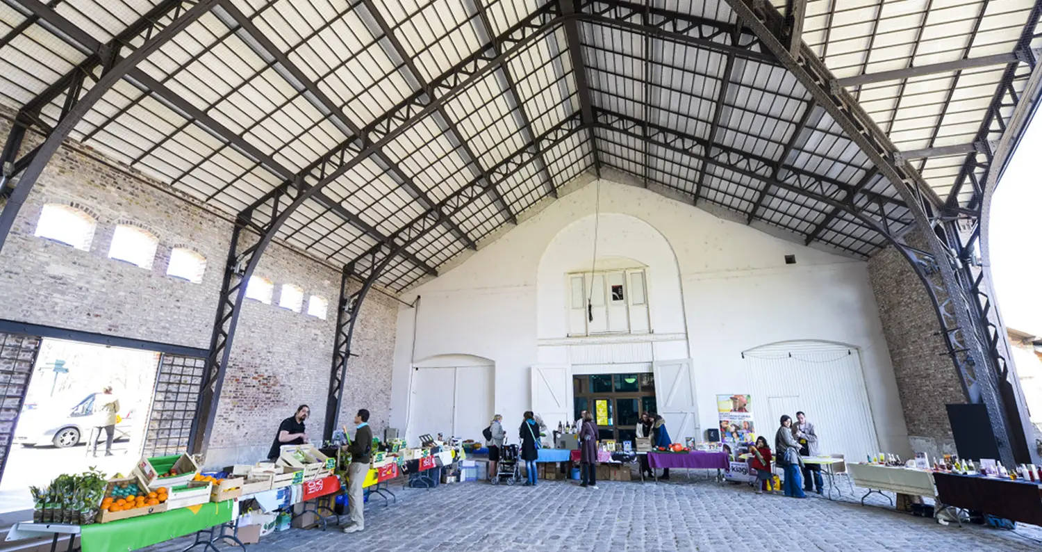 Marché alimentaire pendant un week-end