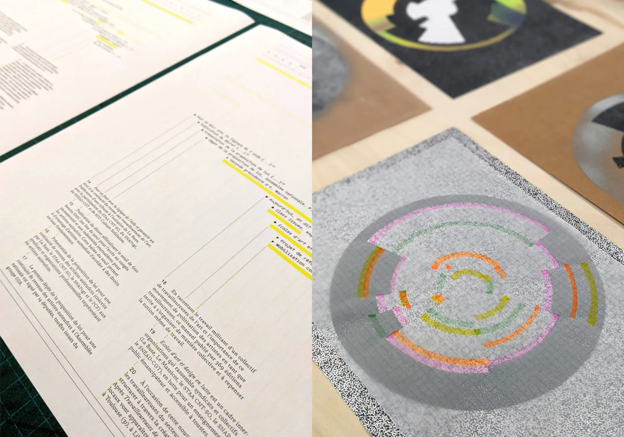 Caroline Sebilleau, Benoit Brient, Emmanuel Simon, Are you an art worker? – 352 ways to be one (or not), recherche en cours, avec Marion Lebbe, courtesy des artistes.