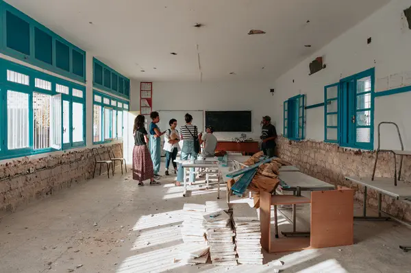 Qismi al Ahla, Alhidaya primary school - Gabès, 2022-2023, Transformation of space.