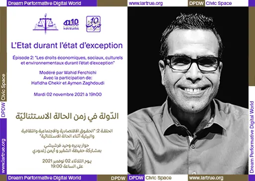 Débat "L'Etat dans l'état d'exception #2", programme DPDW Civic Space,  2.11.2021