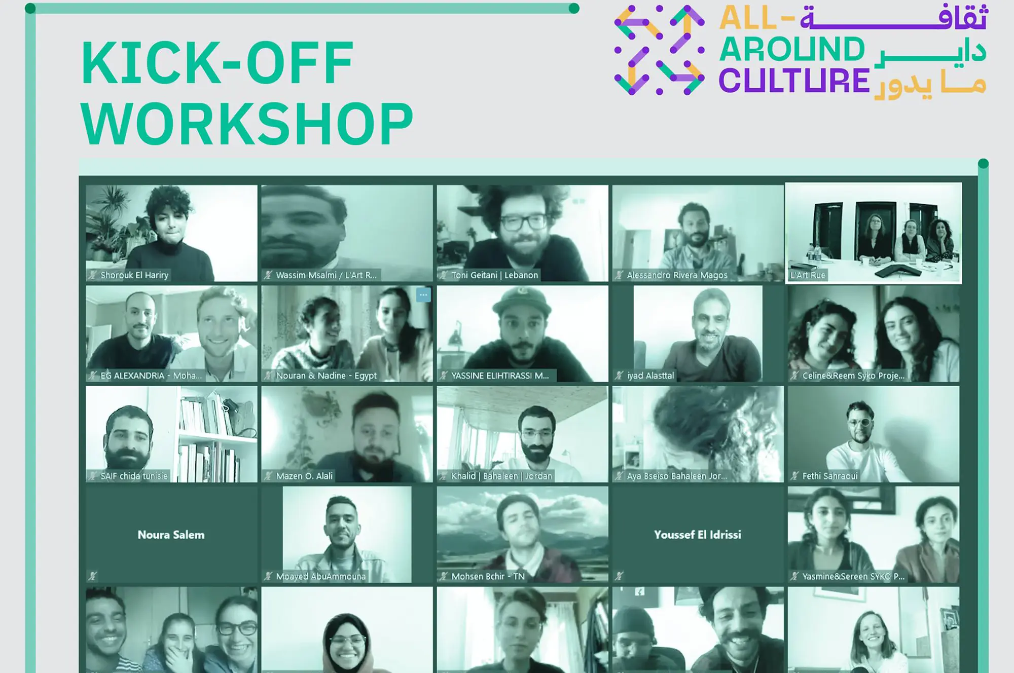 All-Around Culture -ثقافة داير ما يدور, Youth-led cultural and civic Initiatives, 2020-2023