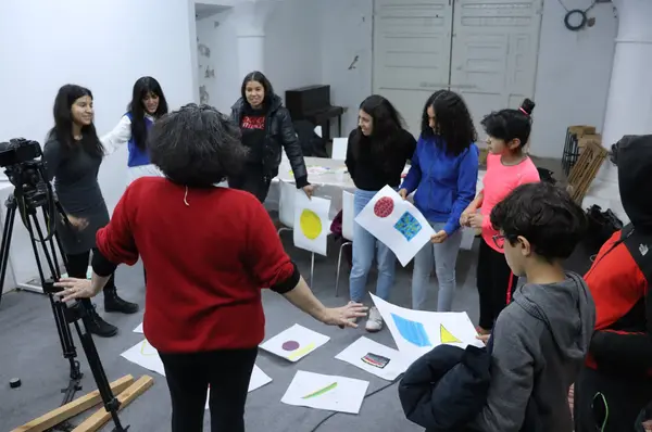 Atelier création d'un film d'animation avec Sentiers-Massarib à L'Art Rue, mars 2022