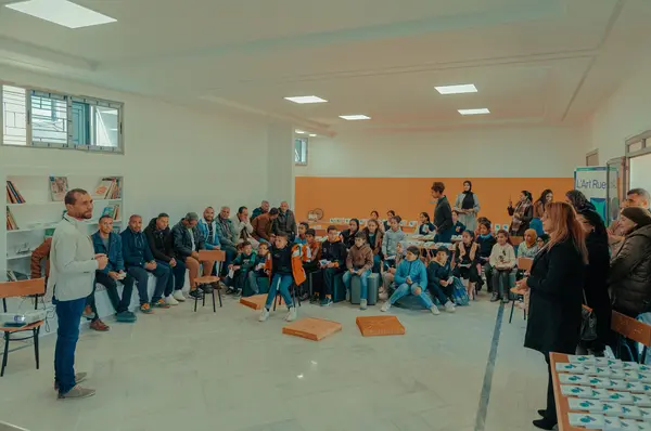 Qismi al Ahla, école primaire Al Ahwech - Feriana / Kasserine, 2022-2023, Inauguration de l'espace.