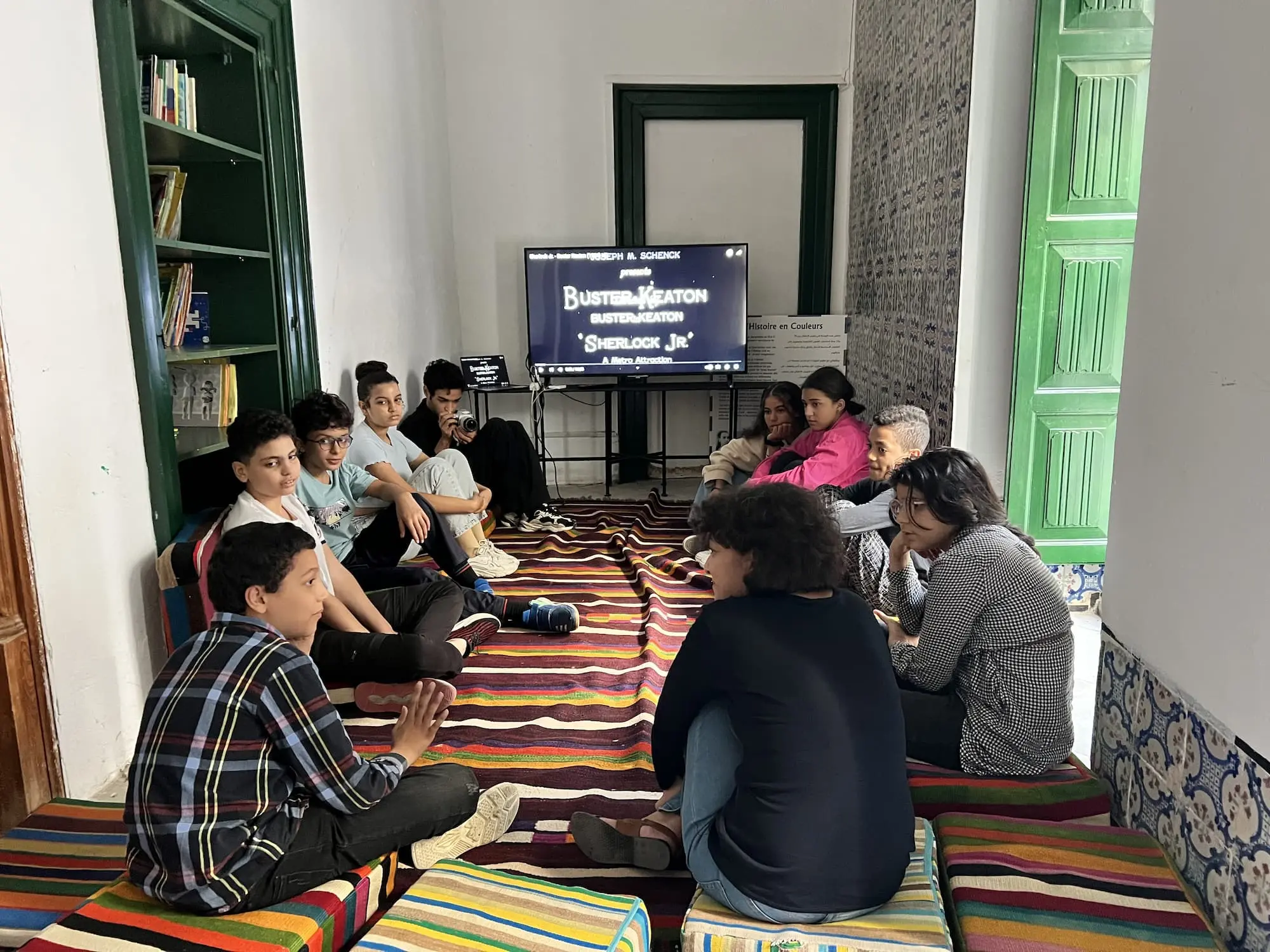 Film workshop and film analysis with Sentiers-Massarib