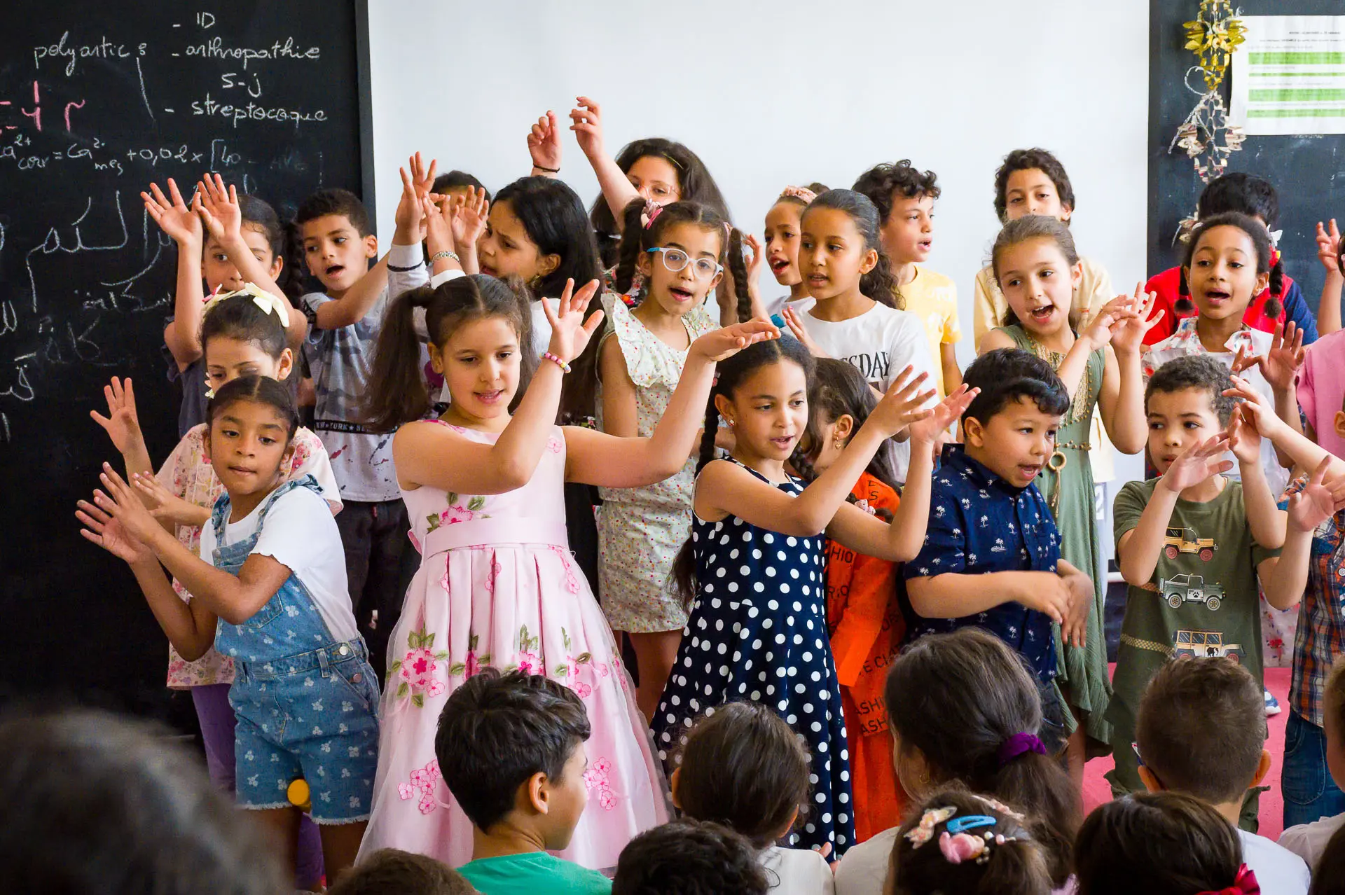 Musical awakening workshop by Iqadh with children from the Hafsia school in the Tunis medina, 2023-2024