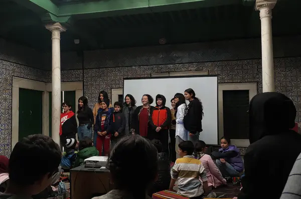 Atelier création d'un film d'animation avec Sentiers-Massarib à L'Art Rue, mars 2022