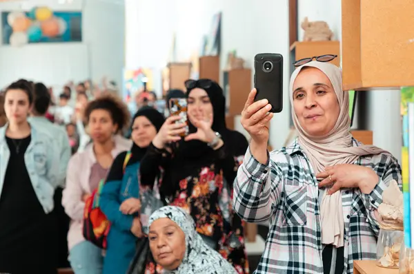 Show from the early-learning music workshop run by Iqadh with children from Bab Souika school - Tunis medina, June 2023