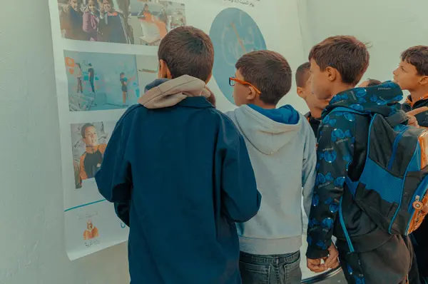 Qismi al Ahla, école primaire Al Ahwech - Feriana / Kasserine, 2022-2023, Inauguration de l'espace.