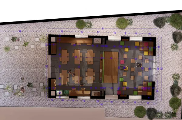 Qismi Al Ahla, école primaire dite avenue de la République – Kébili, atelier de conception architecturale, 2023