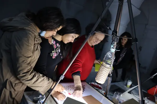 Atelier création d'un film d'animation avec Sentiers-Massarib à L'Art Rue, mars 2022