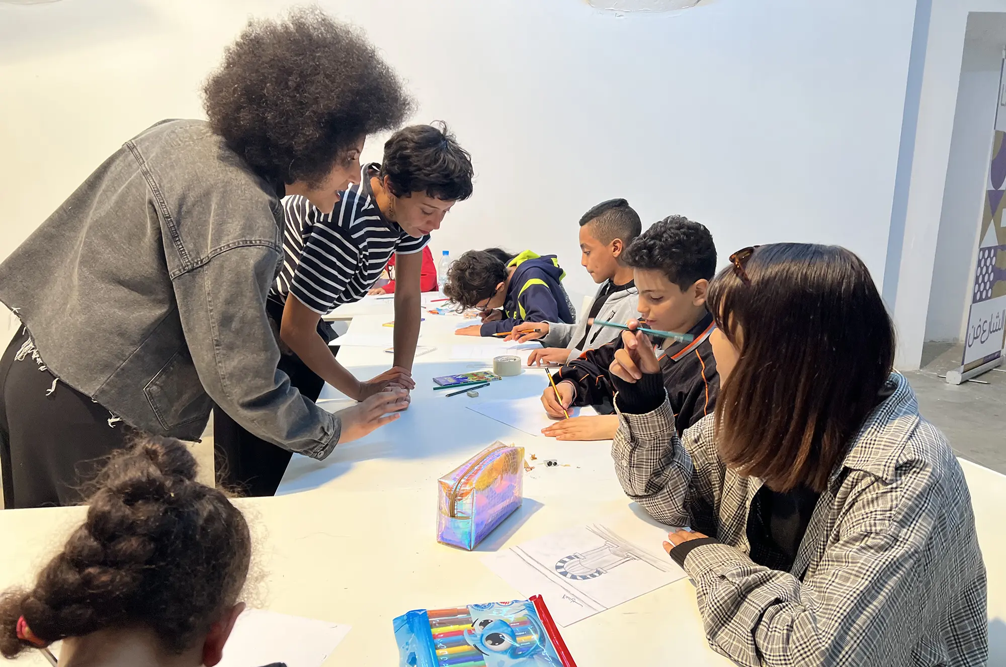 Atelier d'initiation à l'architecture avec Lilia Ben Romdhane, novembre 2022.