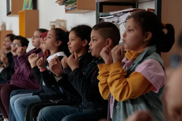 Musical awakening workshop led by Iqadh with the children of the Bab Souika school - medina of Tunis, 2021 to 2023