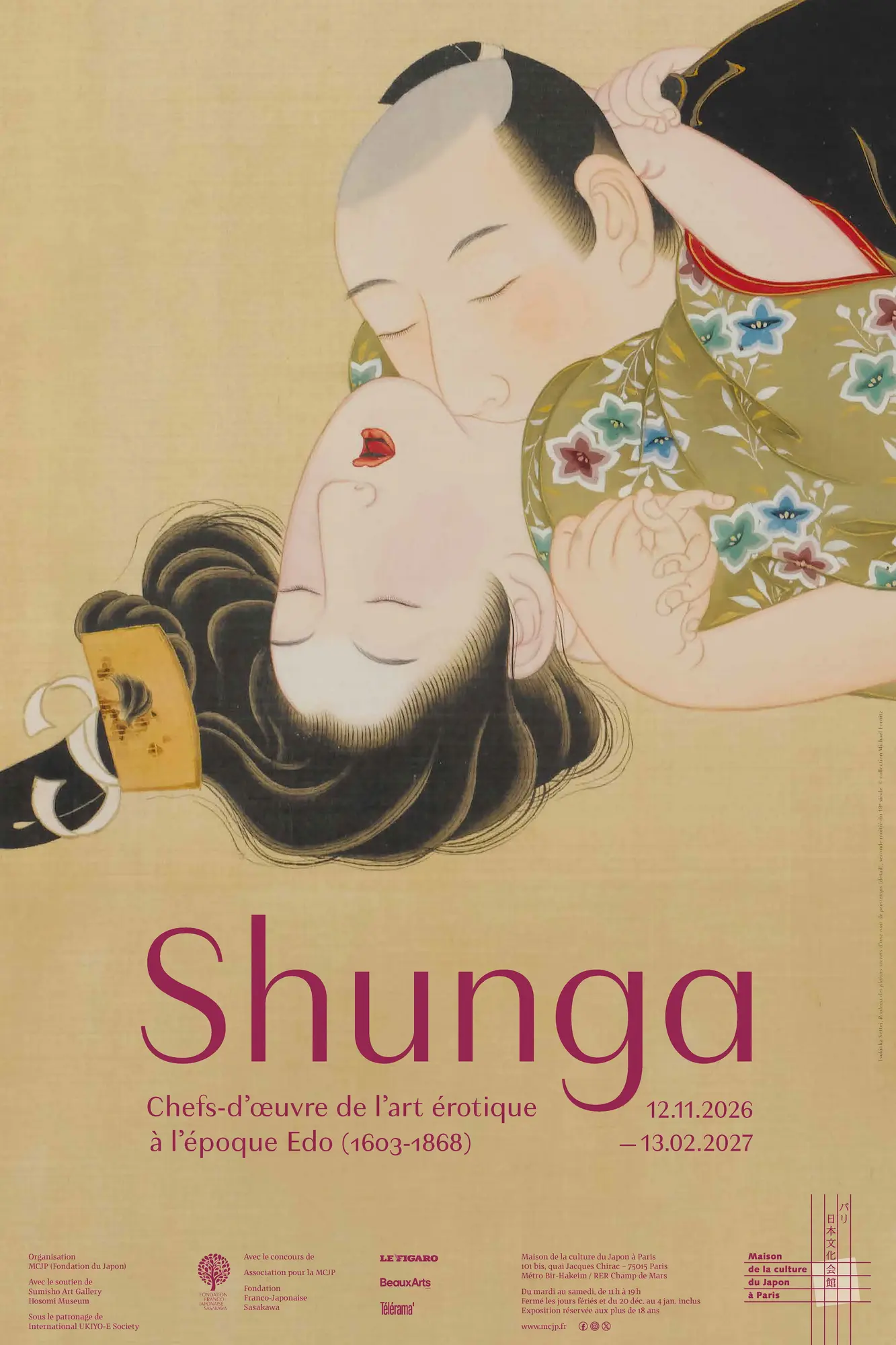 春画―江戸時代の官能芸術の傑作 - Maison de la culture du Japon à Paris