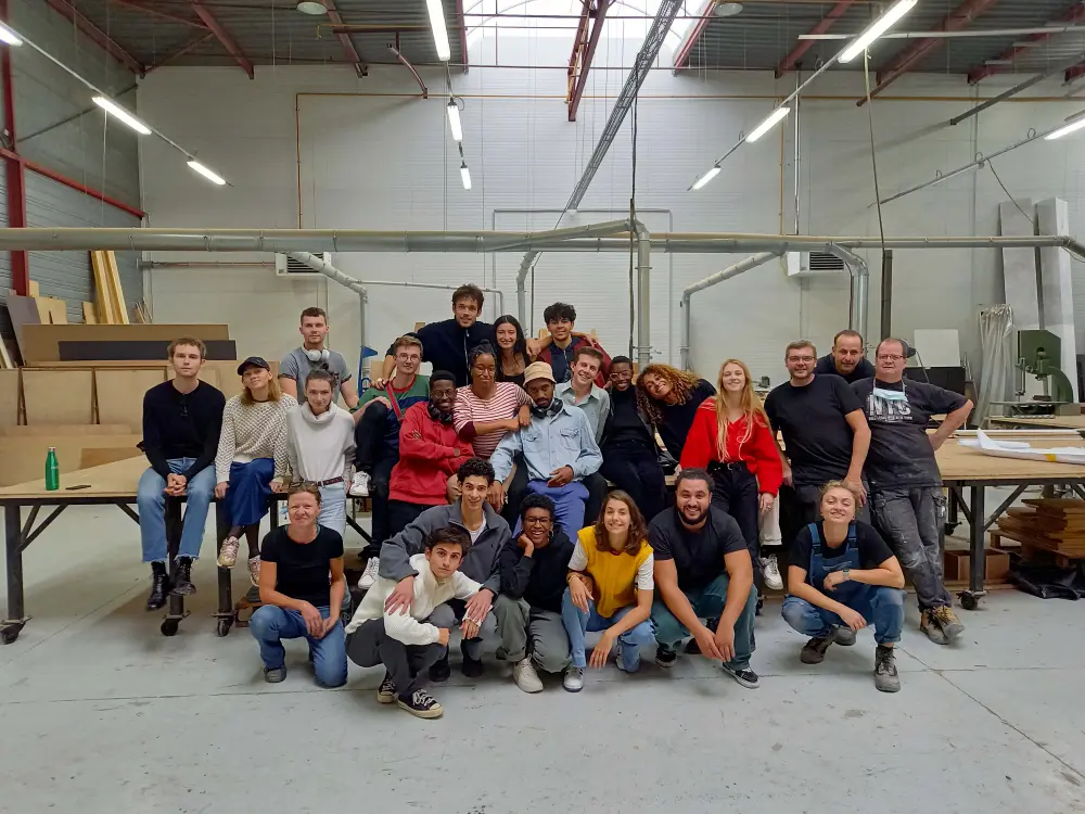 Visite aux ateliers de construction du Théâtre du Nord (Neuville en Ferrain))