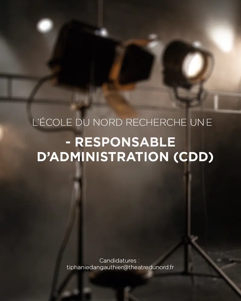 Recrutement - responsable d'administration