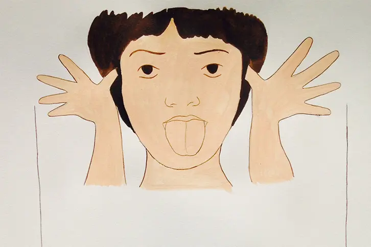 Dessin de Kubra Khademi pour Reperformance
